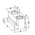 Сухарь D=16 E=30 B=21.5 M12 для патрона KITAGAWA B210