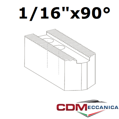 Кулачок сырой 1/16"x90° паз 21 мм высокий H120 для патрона AUTOBLOK 250мм (10")