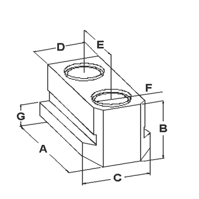 Сухарь D=16 E=30 B=21.5 M12 для патрона KITAGAWA B210